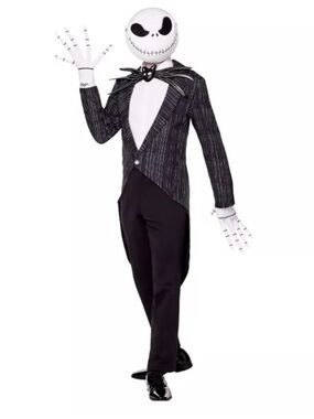 Men’s Nightmare Before Christmas Jack Skellington Halloween Jacket Size Large